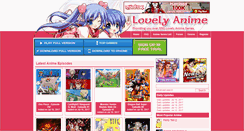 Desktop Screenshot of lovelyanime.com